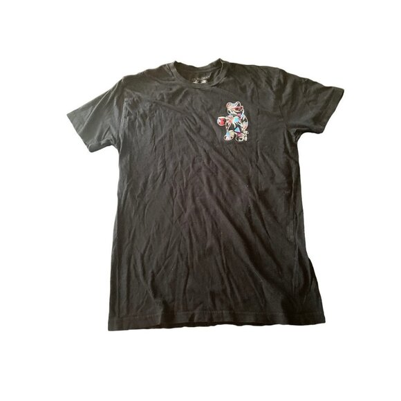Riot Society Black T Shirt Multi Color Bear Palm Trees Size Medium - Picture 1 of 5
